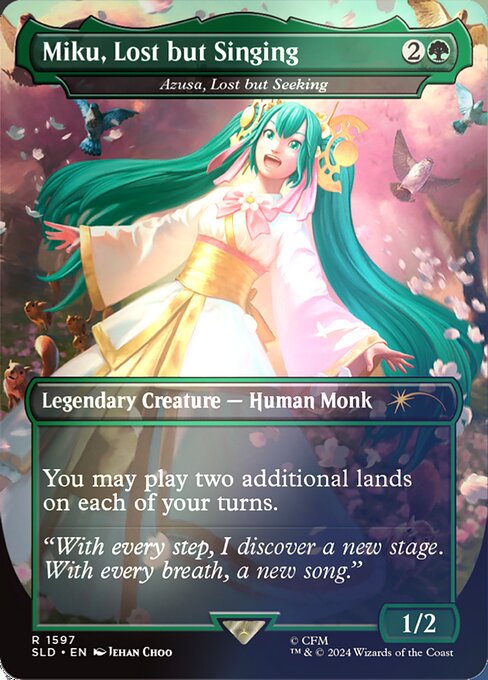 SLD: Miku, Lost but Singing - Azusa, Lost but Seeking (Rainbow Foil)