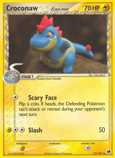 DF: Croconaw (Delta Species) (Reverse Holofoil)