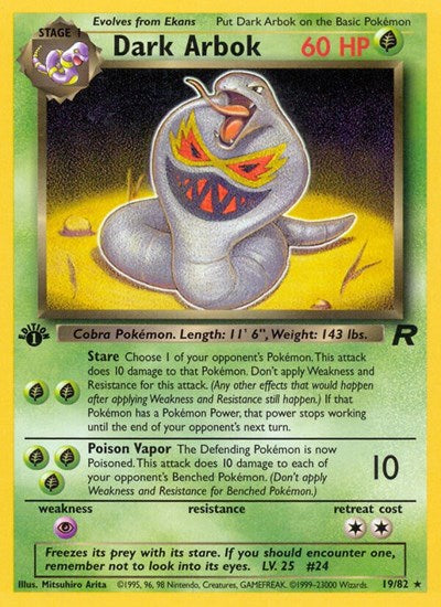 TR: Dark Arbok (19) (1st Edition)