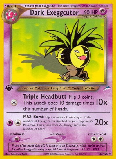 N4: Dark Exeggcutor (1st Edition)
