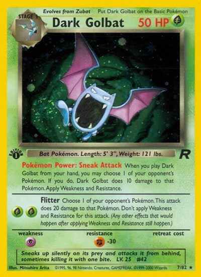 TR: Dark Golbat (7) (1st Edition Holofoil)