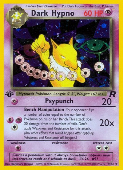 TR: Dark Hypno (9) (1st Edition Holofoil)