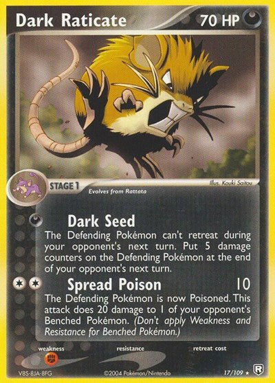 RR: Dark Raticate (Reverse Holofoil)
