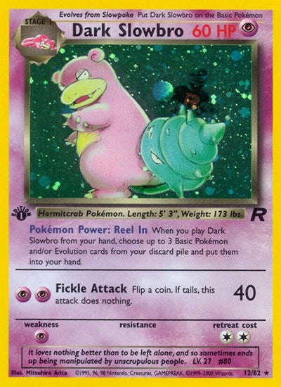 TR: Dark Slowbro (12) (1st Edition Holofoil)