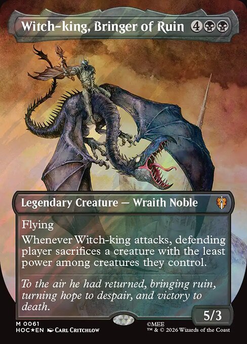 HOC: Witch-king, Bringer of Ruin (Borderless) (Surge Foil)