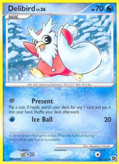 GE: Delibird (Reverse Holofoil)