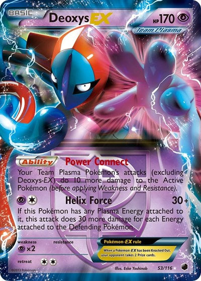 PLF: Deoxys EX (Team Plasma) (Holofoil)