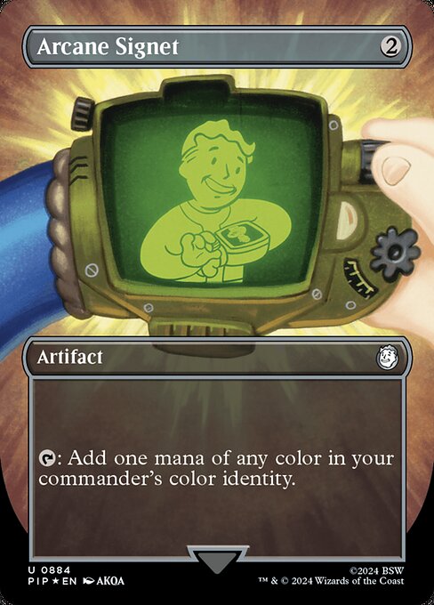 PIP: Arcane Signet (Borderless) (Surge Foil)