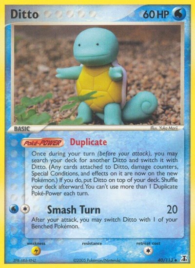 DS: Ditto - 040/113 (Squirtle) (Reverse Holofoil)