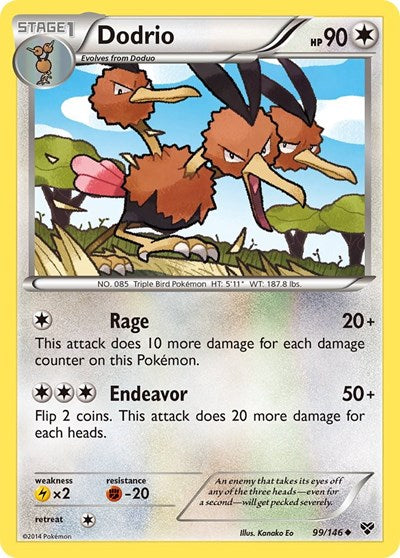 XY: Dodrio (Reverse Holofoil)