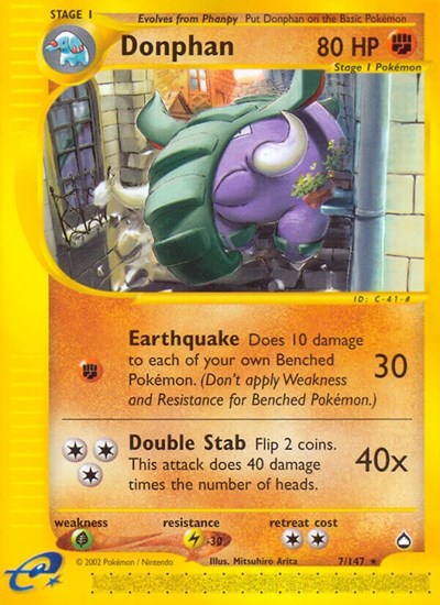 AQ: Donphan (Reverse Holofoil)