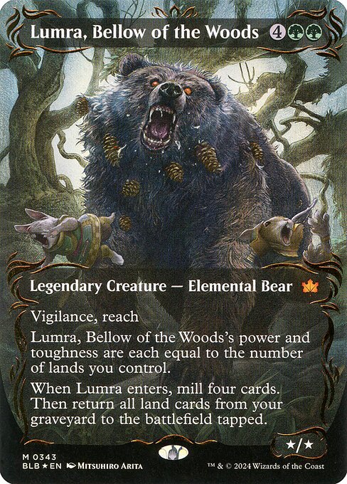 BLB: Lumra, Bellow of the Woods (Borderless) (Raised Foil)