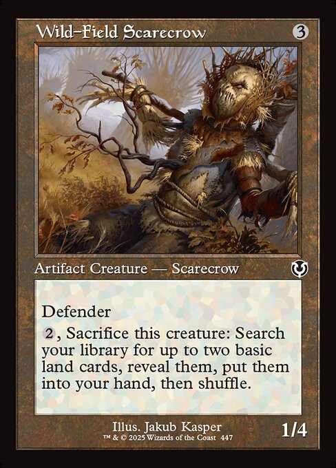 INR: Wild-Field Scarecrow (Retro Frame)