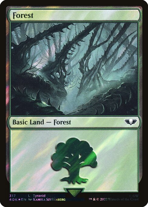 40K: Forest (317) (Surge Foil)