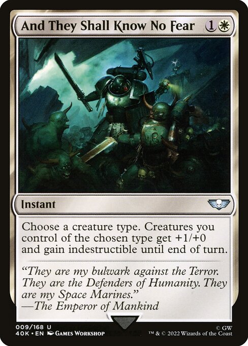 40K: And They Shall Know No Fear