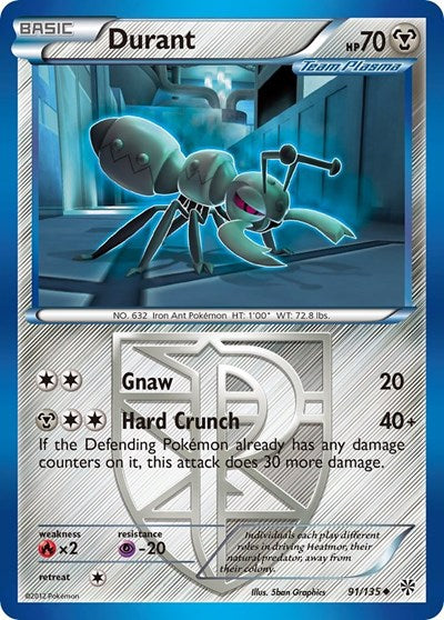 PLS: Durant (Team Plasma) (91) (Reverse Holofoil)