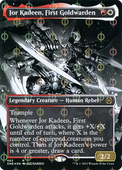 ONE: Jor Kadeen, First Goldwarden (Borderless) (Step-and-Compleat Foil)