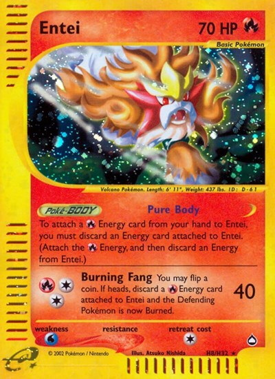 AQ: Entei (H8) (Holofoil)