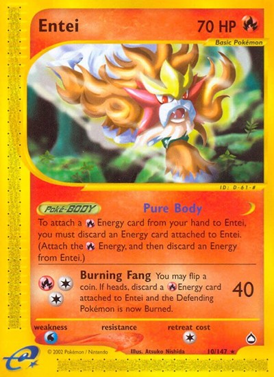 AQ: Entei (Reverse Holofoil)