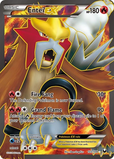 DEX: Entei EX (103 Full Art) (Holofoil)