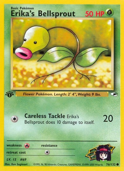 G1: Erika's Bellsprout (76) (1st Edition)