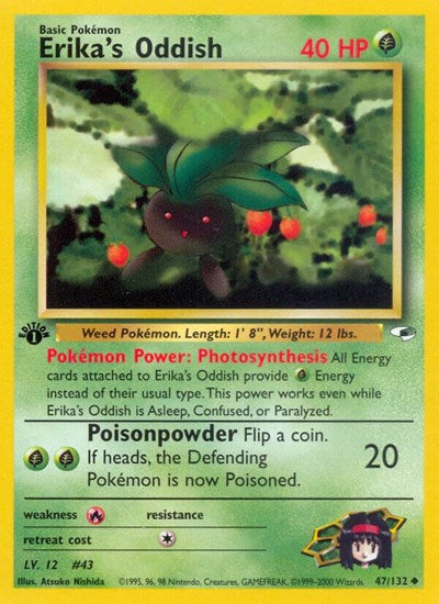 G1: Erika's Oddish (47) (1st Edition)