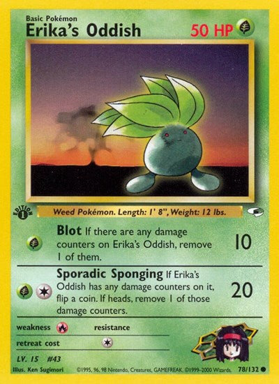 G1: Erika's Oddish (78) (1st Edition)