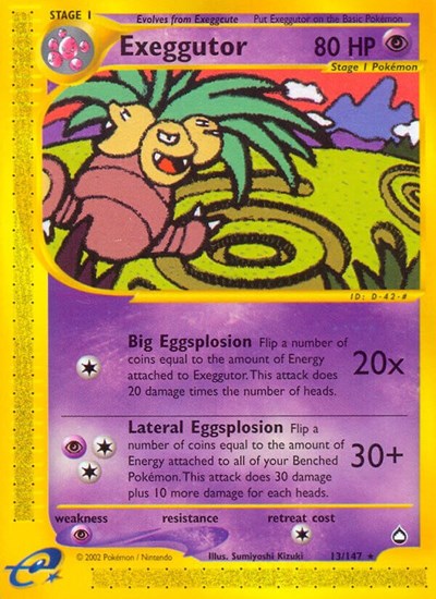 AQ: Exeggutor (13) (Reverse Holofoil)