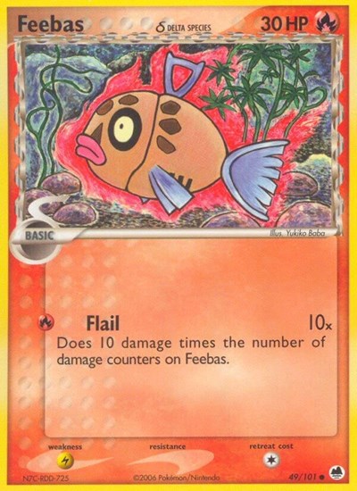 DF: Feebas (Delta Species) (Reverse Holofoil)