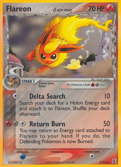 DS: Flareon (Delta Species) (Holofoil)