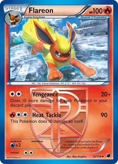 PLF: Flareon (Team Plasma) (Reverse Holofoil)