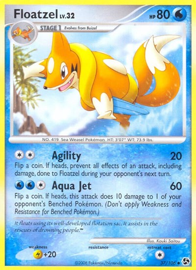 GE: Floatzel (Reverse Holofoil)