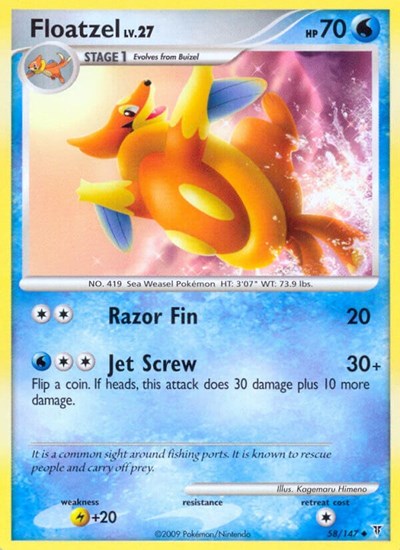 SV: Floatzel (Reverse Holofoil)