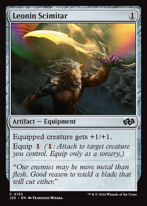J25: Leonin Scimitar (Foil)