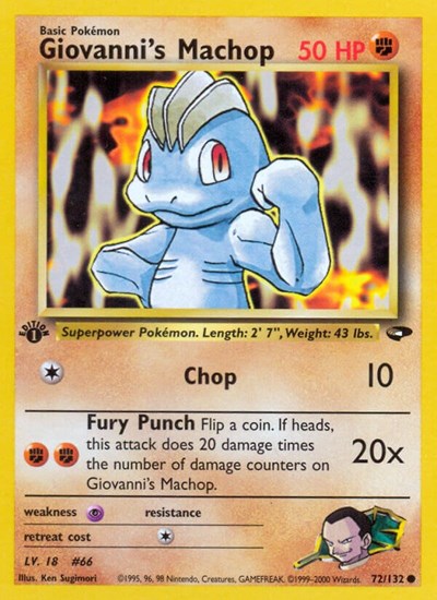 G2: Giovanni's Machop (1st Edition)