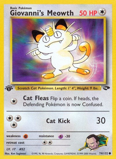 G2: Giovanni's Meowth (74) (1st Edition)