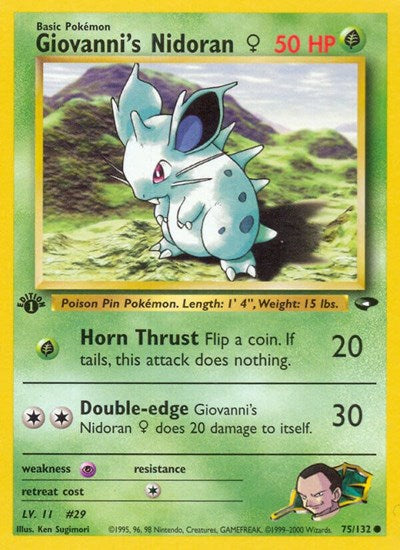 G2: Giovanni's Nidoran F (1st Edition)