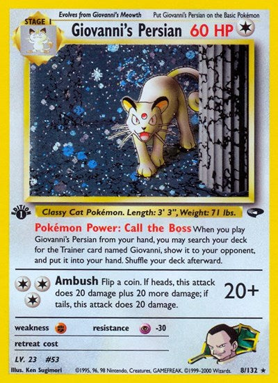 G2: Giovanni's Persian (1st Edition Holofoil)