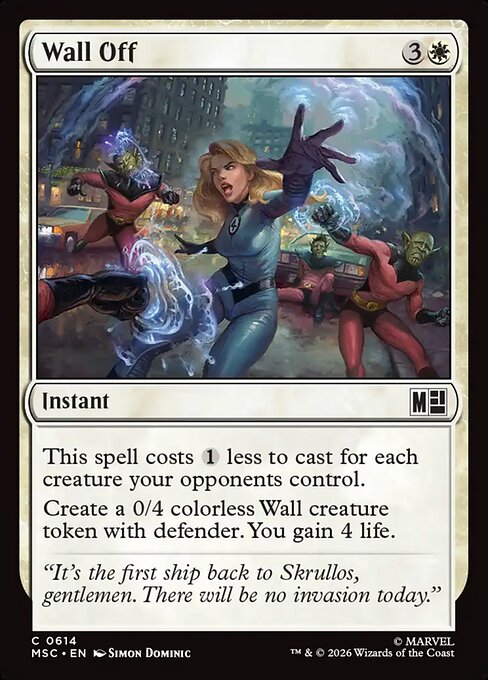 MSC: Wall Off (Foil)