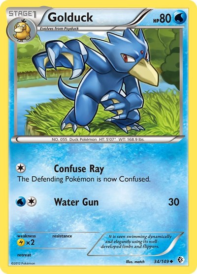 BCR: Golduck (34) (Reverse Holofoil)