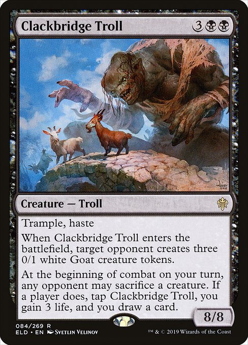 ELD: Clackbridge Troll (Foil)
