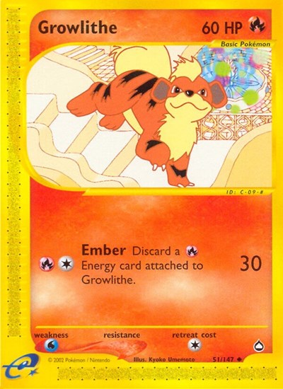 AQ: Growlithe (51) (Reverse Holofoil)
