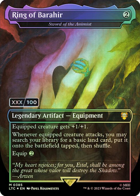 LTC: Ring of Barahir - Sword of the Animist (Serial Numbered) (Foil)
