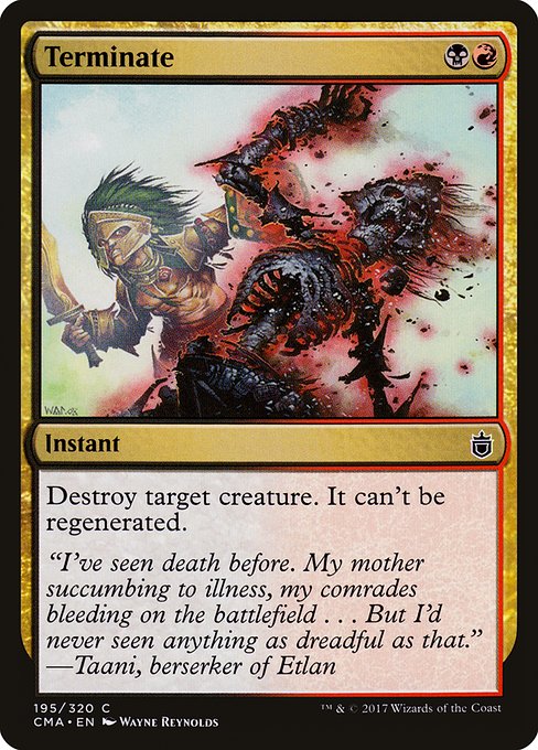CMA: Terminate