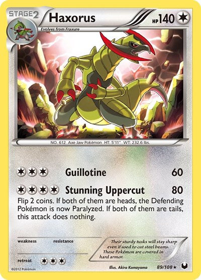 DEX: Haxorus (Reverse Holofoil)