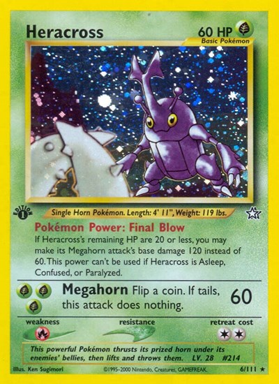 N1: Heracross (1st Edition Holofoil)