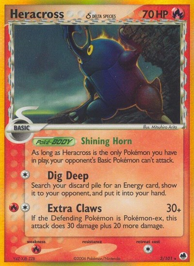 DF: Heracross (Delta Species) (Reverse Holofoil)