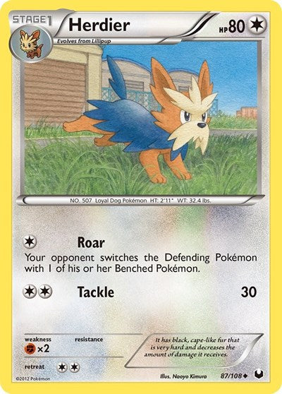 DEX: Herdier (Reverse Holofoil)