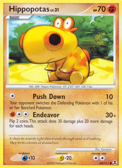 RR: Hippopotas (Reverse Holofoil)