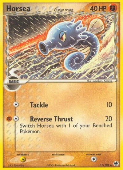 DF: Horsea - 031/101 (Delta Species) (Reverse Holofoil)